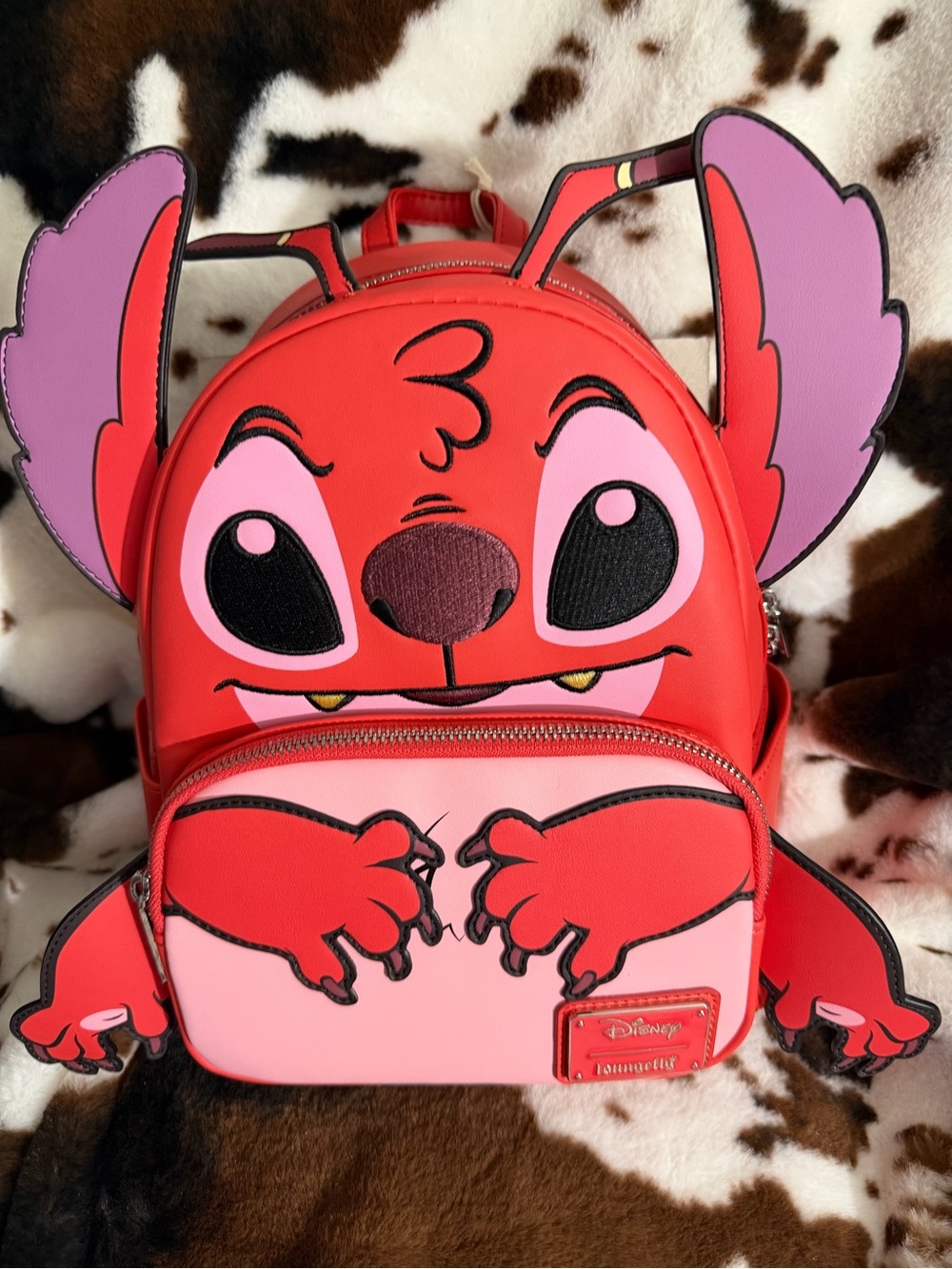 Loungefly Red and Leroy Stitch Kids Mini Backpack